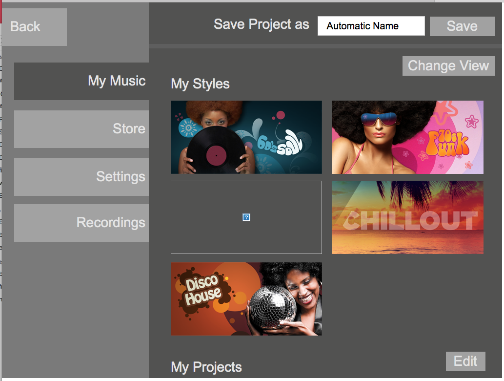 jam settings concept
